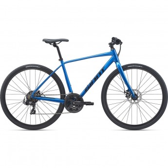 Велосипед дорожный фитнес GIANT ESCAPE 3 DISC (2021) metallic blue